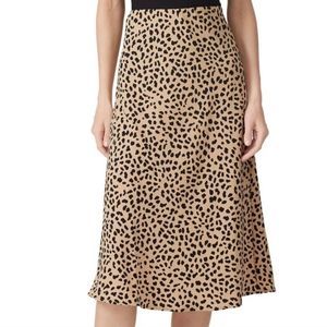 Sanctuary Leopard Print Everyday Midi Skirt Size XL